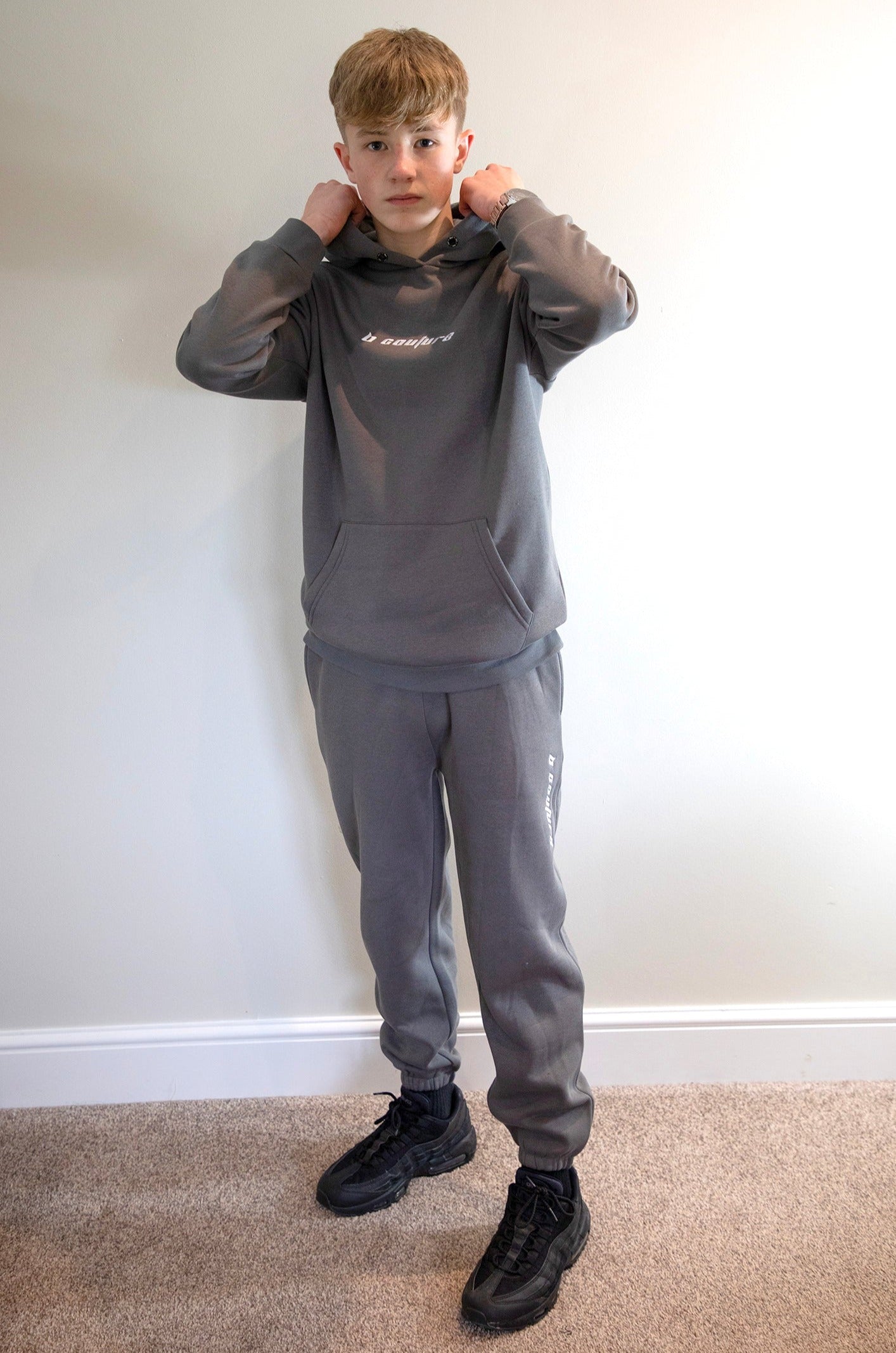 Grey tracksuit hot sale junior