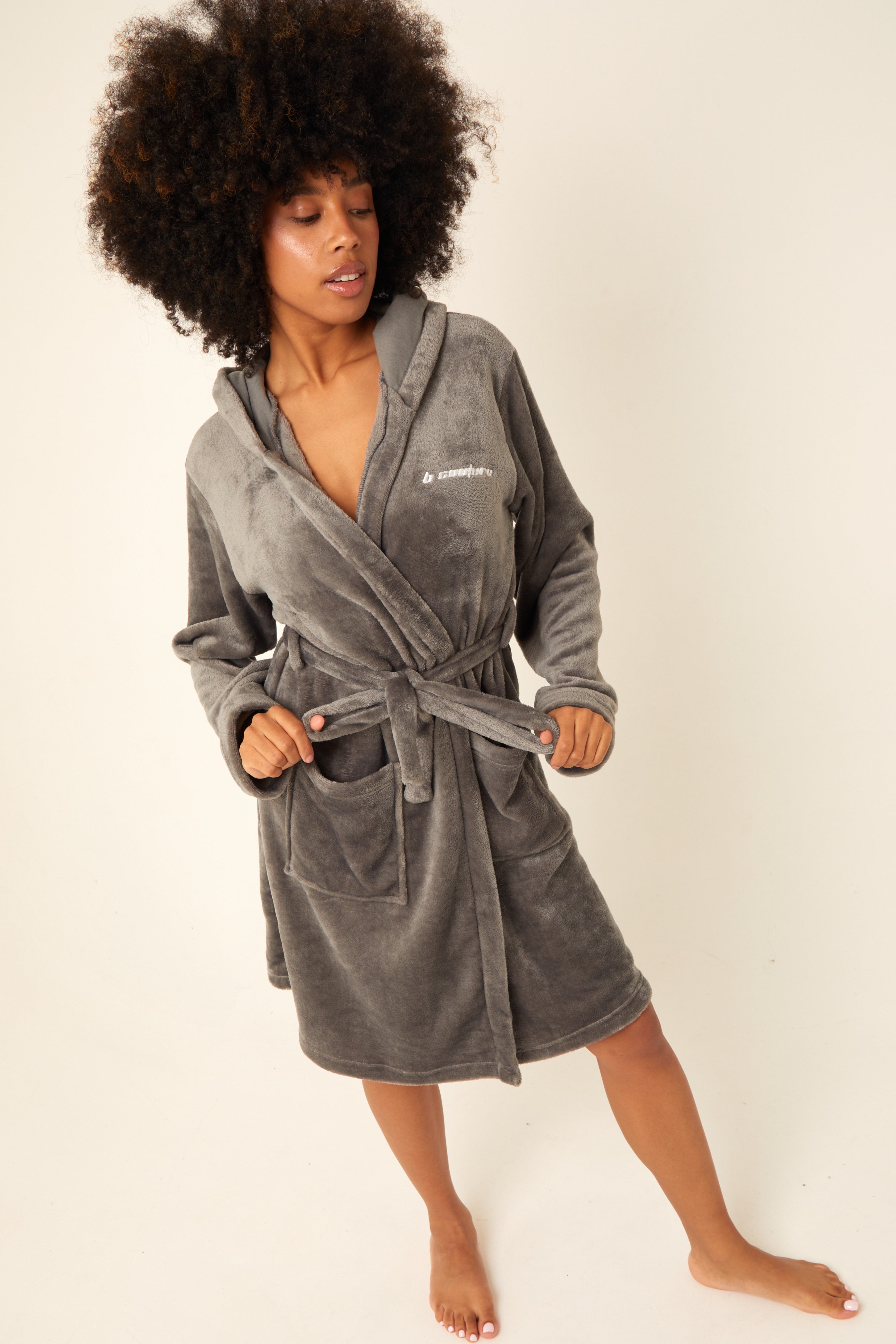 Fluffy Robe Fluffy PJ Set Nightwear Bundle Full Length Sleeves