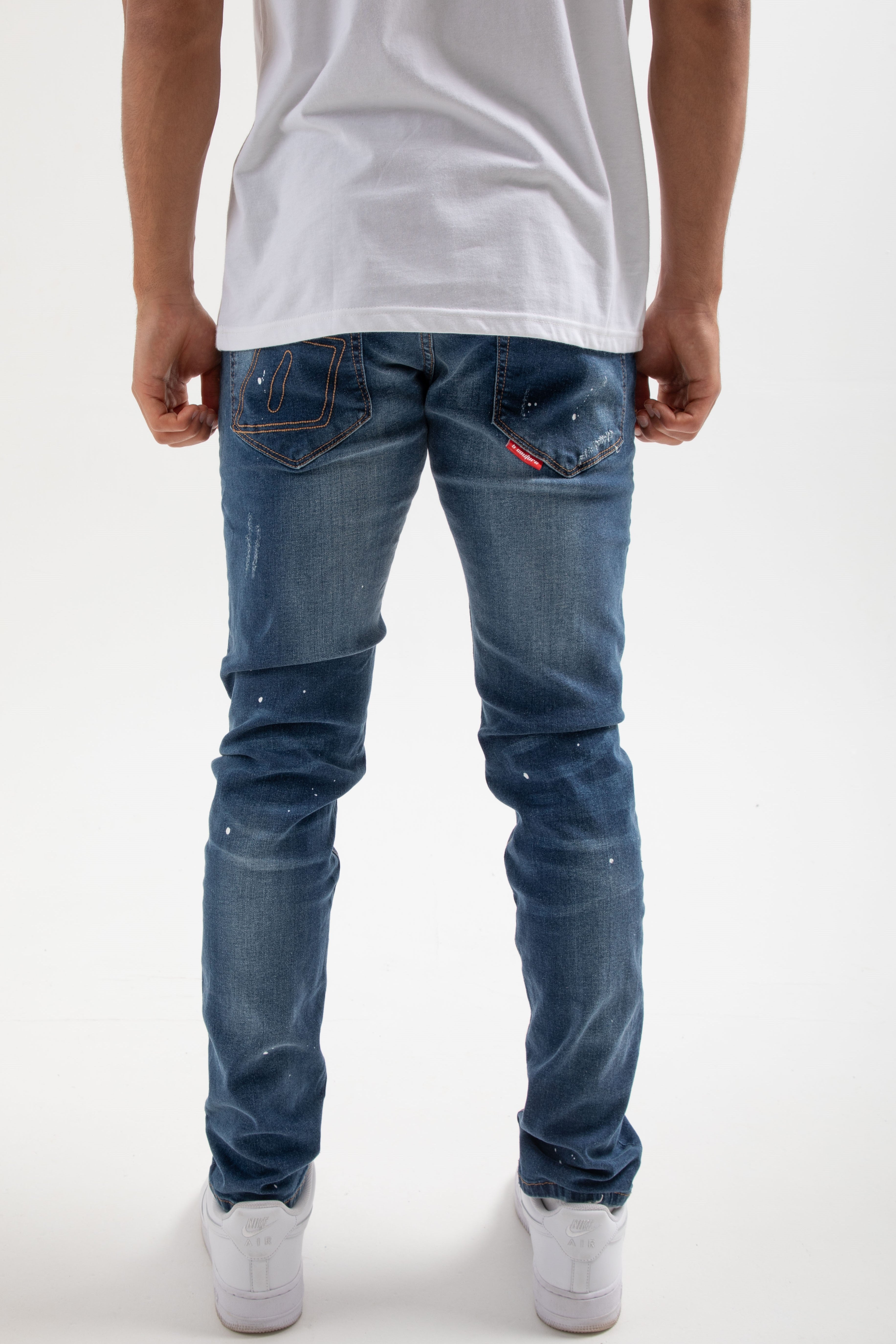 Cheap mens tapered jeans best sale