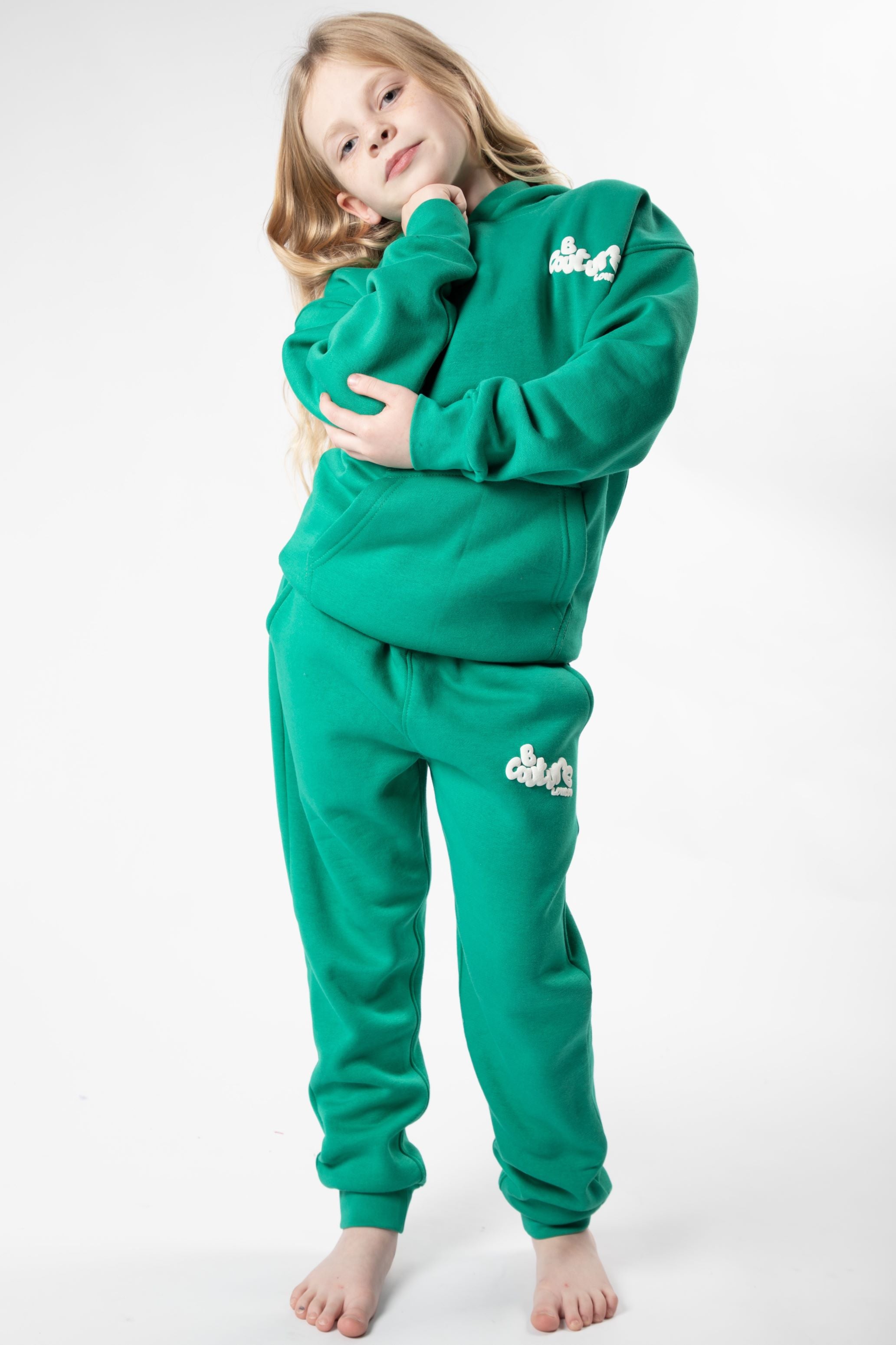 Girls green tracksuit on sale