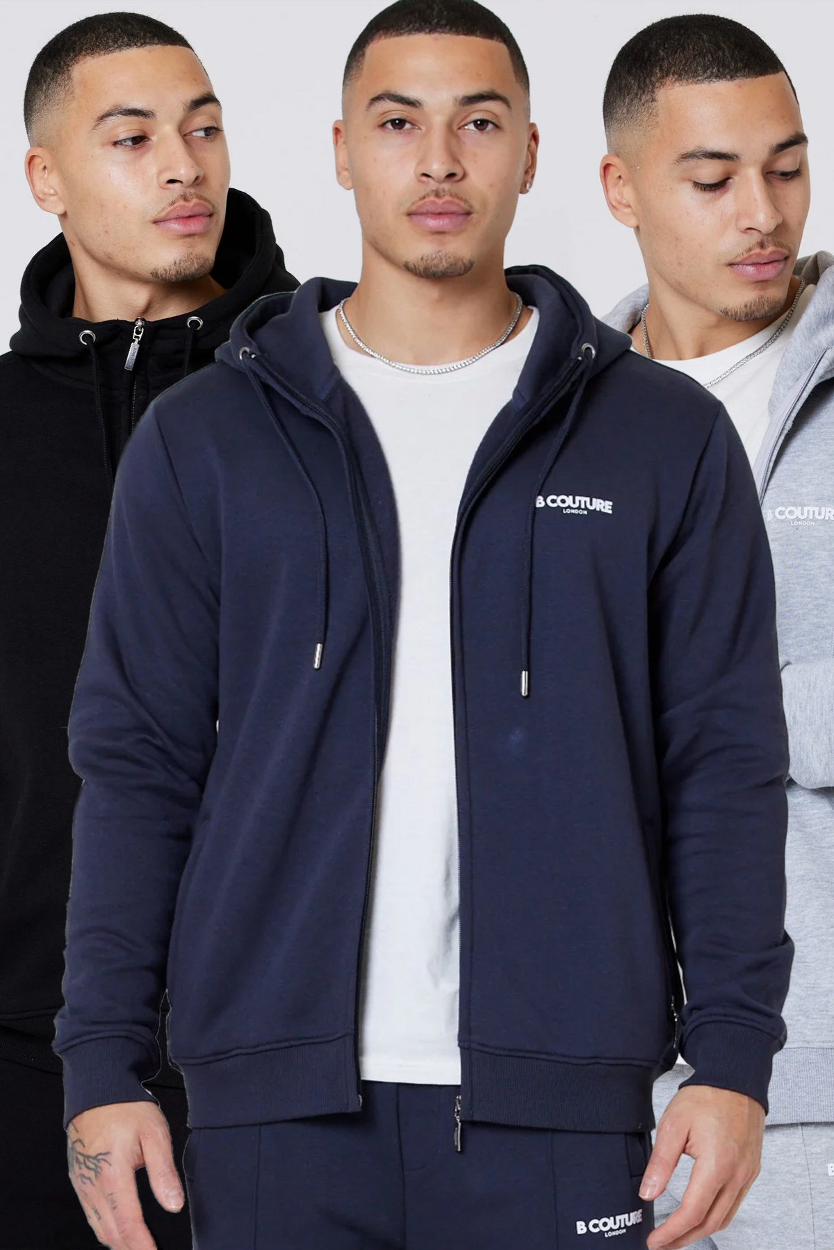 Sandbrook 3-Pack Fleece Hoodie - Black/Navy/Grey